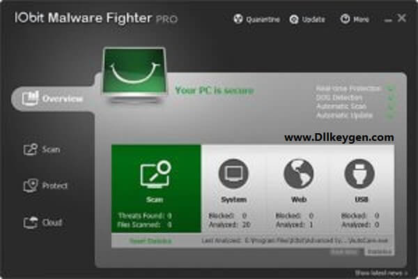 IObit Malware Fighter Pro 9.1.1.653 Crack + License Key Download 2022
